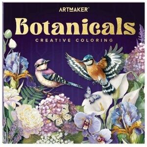 Artmaker Botanicals Creative Coloring book 32 pages of design for stress relief